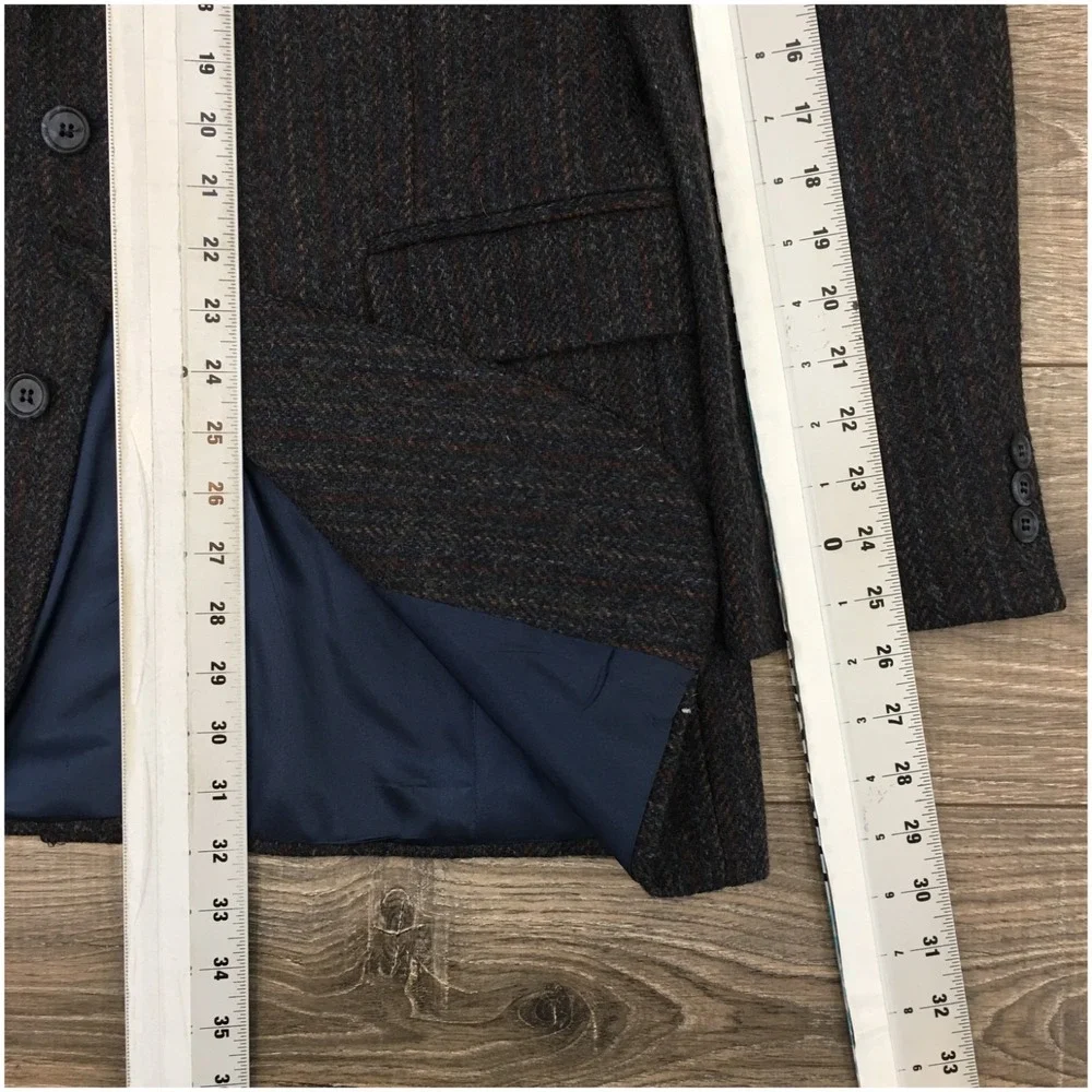 VINTAGE HAGGAR Mens Tweed Blazer Sport Coat Casual‎ Jacket Size 40L Wool Suit